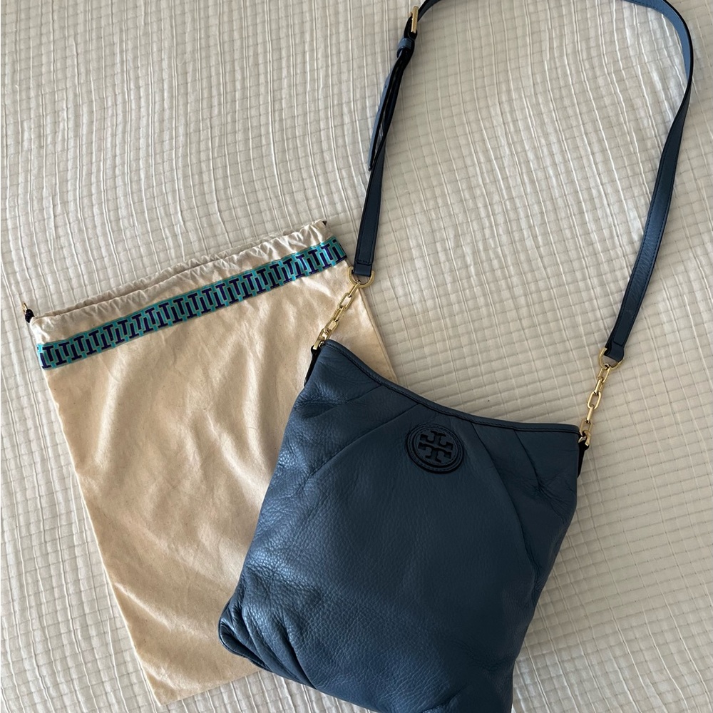 Tory Burch Kolbe Pleated Leather Crossbody Bag